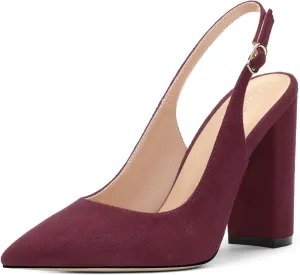Women's Pointed Toe Slingback Heels, High Heel Shoes for Women