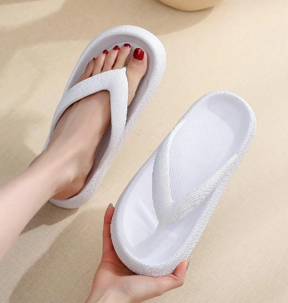 Women's Recovery Flip Flops Sandals Pillow Soft Slide Cushion Beach Flat Thong Sandals Bath Spa Walking Slipper Shoes Unisex