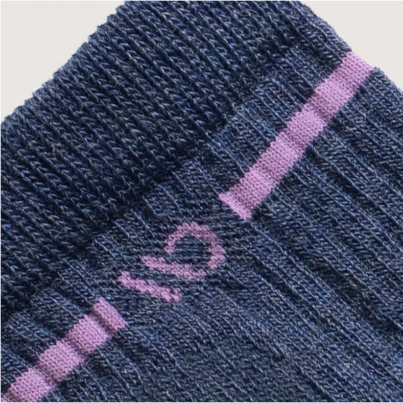 Women's Single Stripe Cushioned Quarter Sock