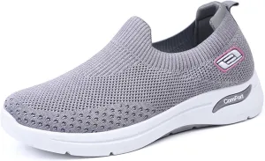 Womens Slip On Running Shoes Gym Workout Shoes Fashion Sneakers Athletic Tennis Sports Shoe Lightweight Breathable Fashion Casual Athletic Workout Walking Sneaker