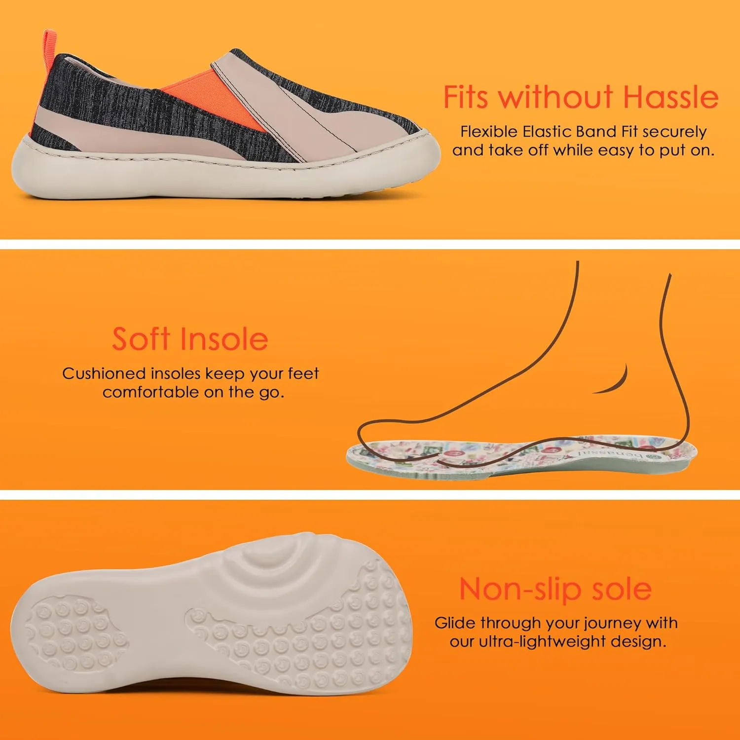 Women's Slip On Sneakers Casual Loafers Dress Travel Flats