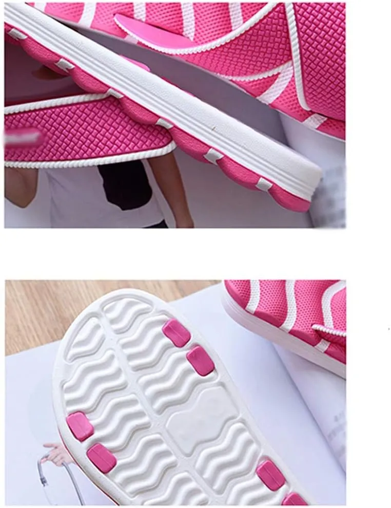 Women's Slippers Eva Ladies Home Massage Slippers Bathroom Couple Sandals and Slippers Massage Leisure Outdoor Beach Tide Drag Bathing Shoes (Color : B, Size : 38)