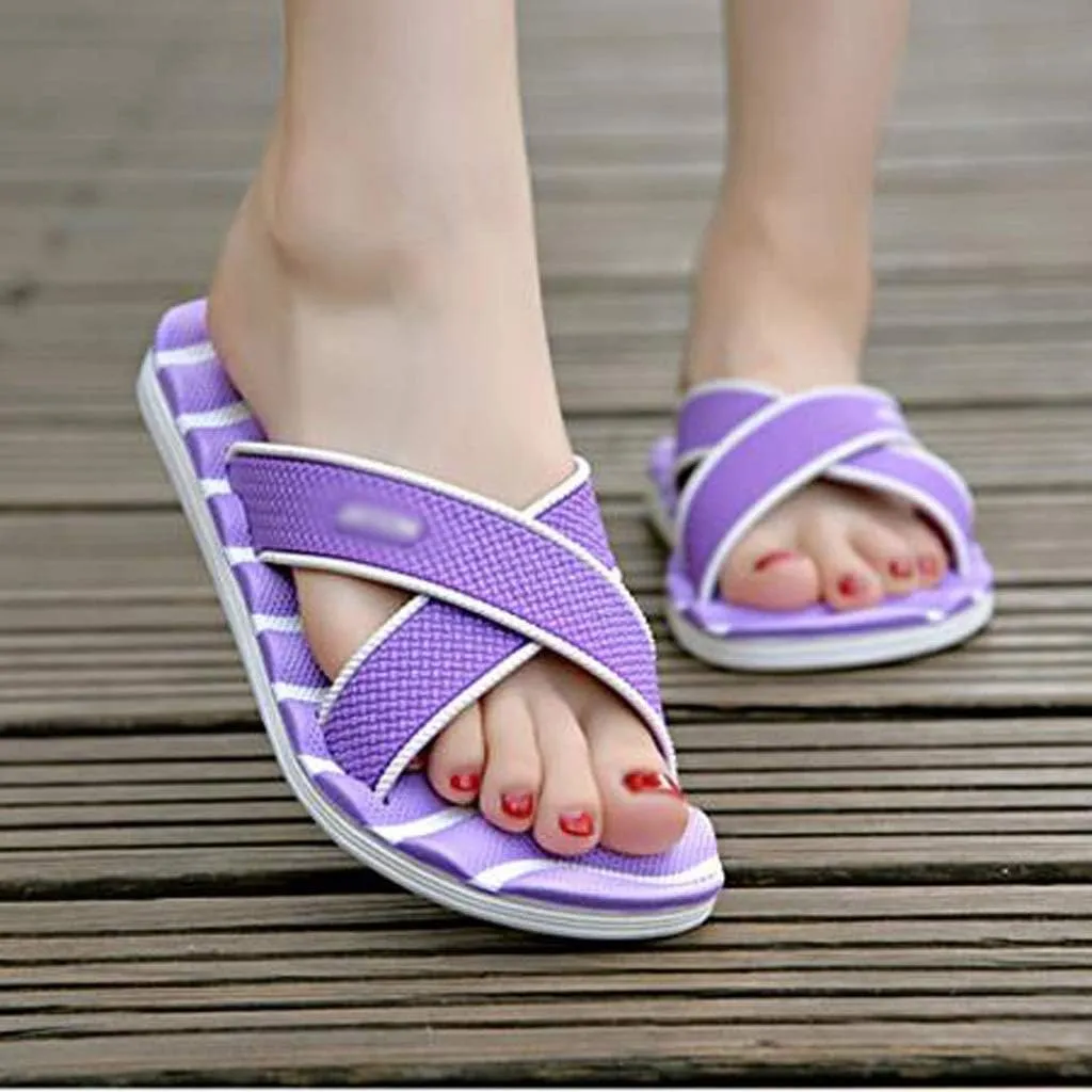 Women's Slippers Eva Ladies Home Massage Slippers Bathroom Couple Sandals and Slippers Massage Leisure Outdoor Beach Tide Drag Bathing Shoes (Color : B, Size : 38)