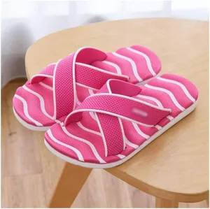 Women's Slippers Eva Ladies Home Massage Slippers Bathroom Couple Sandals and Slippers Massage Leisure Outdoor Beach Tide Drag Bathing Shoes (Color : B, Size : 38)