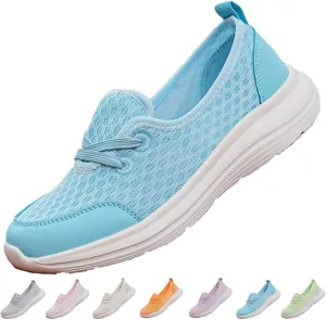 Women's Soft Sole Mesh Comfort Orthopedic Shoes-2025 New Slip on Walking Shoes with Arch Support Walking Shoes Comfort