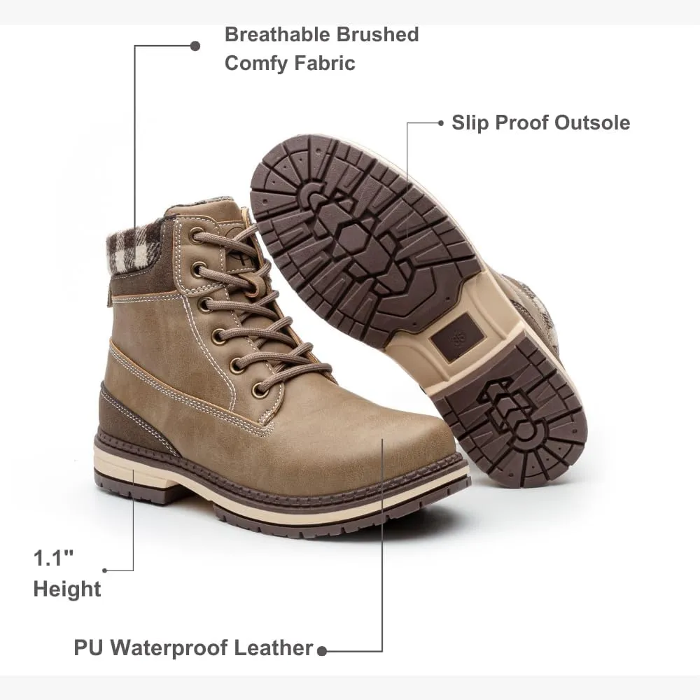 Women's Waterproof Work Boots - Lightweight Winter Snow Boots for Hiking, Outdoor Trekking & Backpacking (Comfortable Ankle Support)
