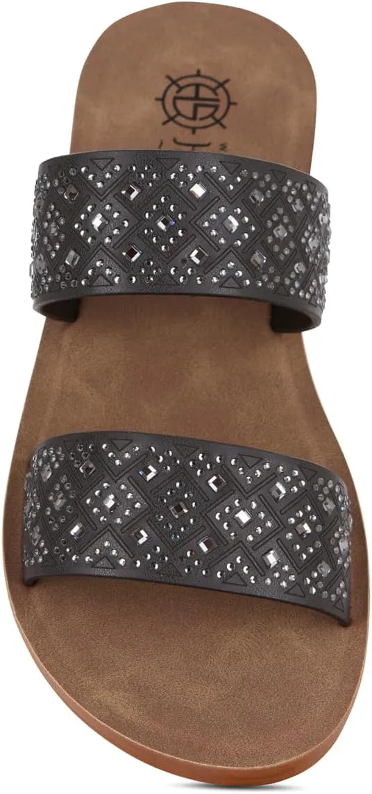Women’s Wedge Sandal – Comfortable Open-Toe Wedges with Cushioned Insole, Medium Width Sizes 6-10