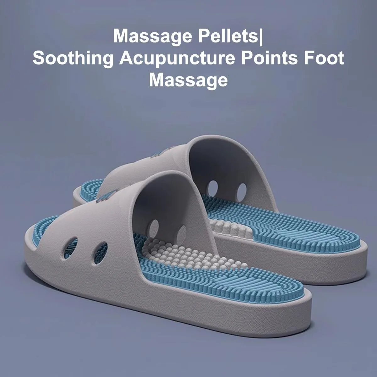 YCKEGEW Acupressure Slippers For Women Men Foot Acupoint Massage Slipper Arch Support,Wellness Foot Spa Bathroom Sandals Non-Slip