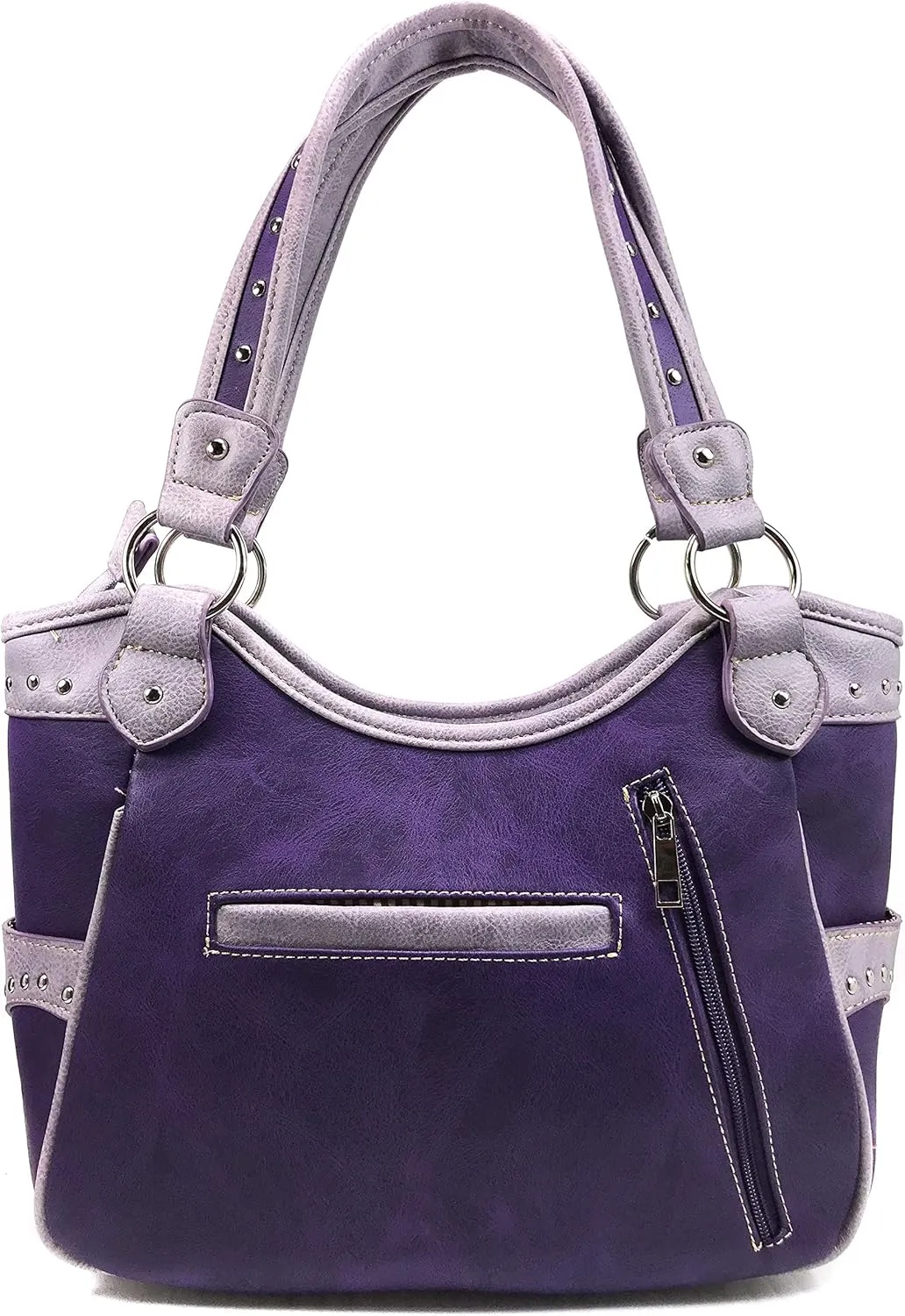 Zelris Butterfly Flower Season Embroidery Conceal Carry Tote Handbag Purse