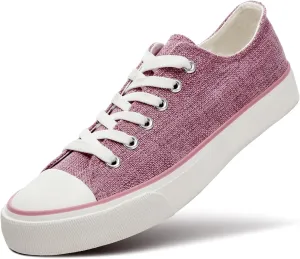 ZGR Women's Canvas Low Top Sneaker Lace-up Classic Casual Shoes for Women